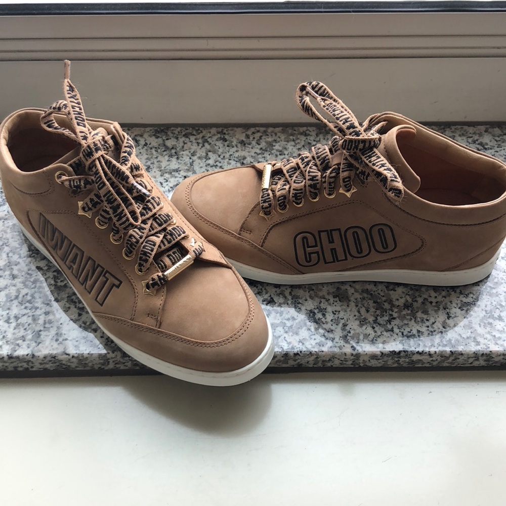 SOLD: JIMMY CHOO ‘I want choo’ sneakers- 7 - Picture 1 of 1